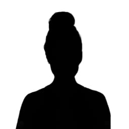 The black and white silhouette of Michelle W.